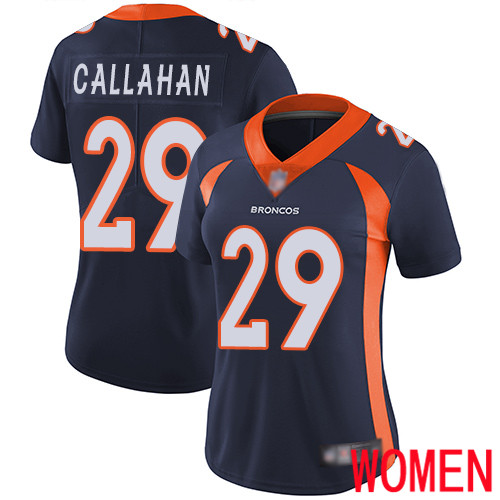 Women Denver Broncos #29 Bryce Callahan Navy Blue Alternate Vapor Untouchable Limited Player Football NFL Jersey